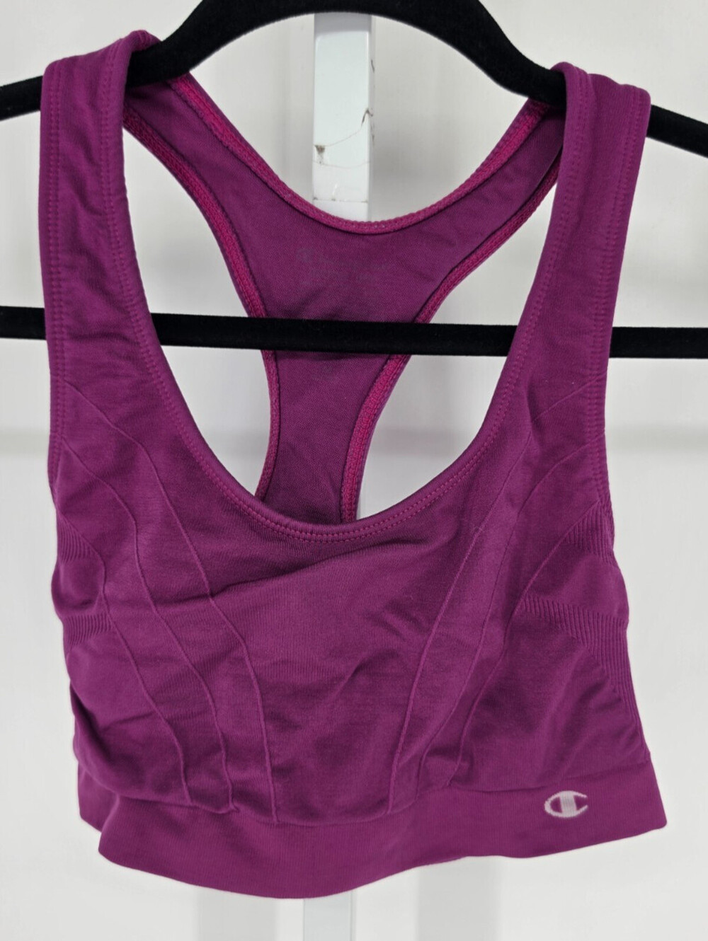 Champion Womens Sz S High Impact Racerback Sports Bra Purple